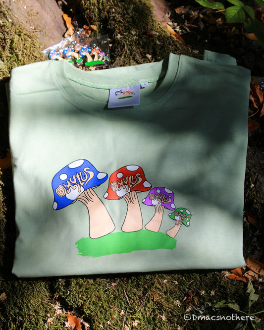 Oxylus Mushroom T Shirt (Green)